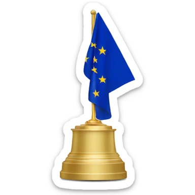 european-union-flag on trophee circle sticker