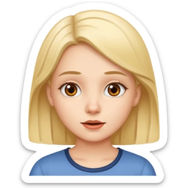 girl speaking german sticker