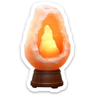 Himalaya’s salt lamp with warm light  sticker