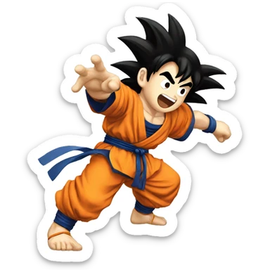 Sangoku rizzing sticker