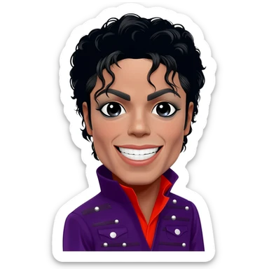 Michael Jackson saying hehe sticker