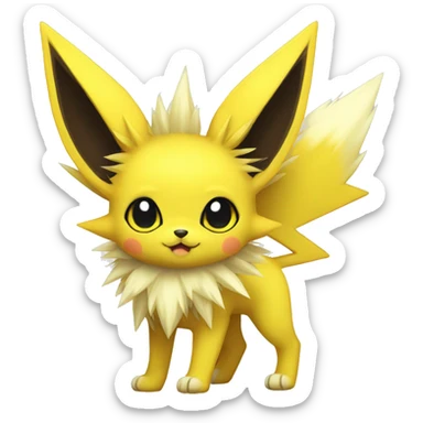 Kawaii Cool Edgy Jolteon full body sticker