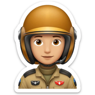 f1 pilot with helmet on sticker
