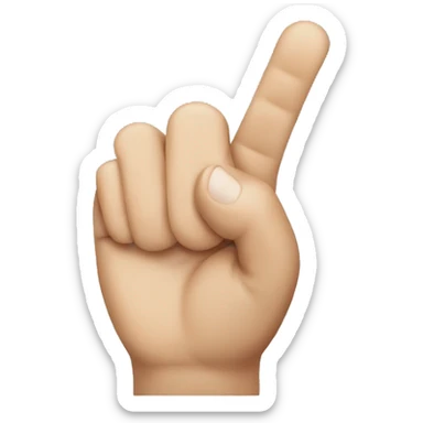fingers pointing at yourself sticker