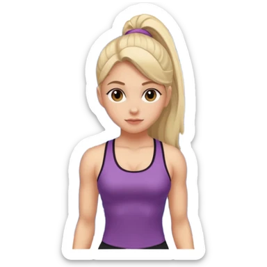 Girl’s gym locker room sticker