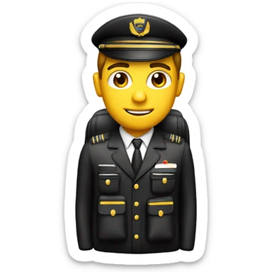 Airline Pilot backpack in black sticker