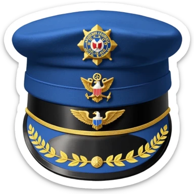 American legion service cap sticker