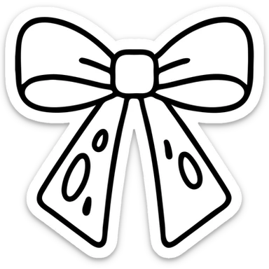 pink ribbon bow with blood stains sticker