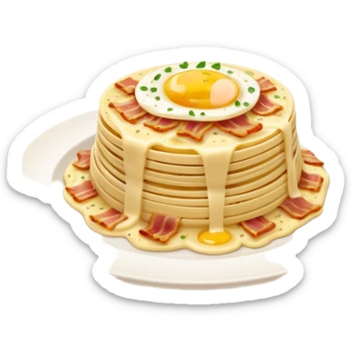 traditional italian carbonara sticker