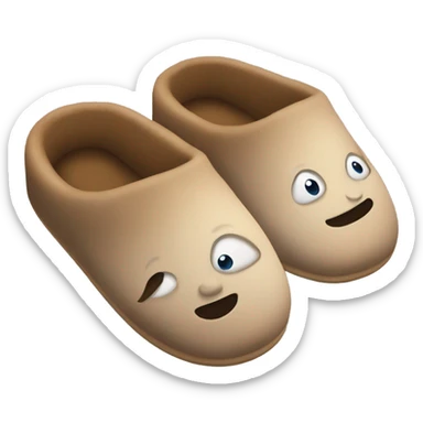 comtrable slippers sticker