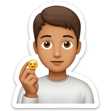 🙂‍↕️🤏🏾 sticker