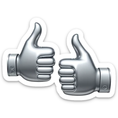 👍 and 👎 combined together sticker