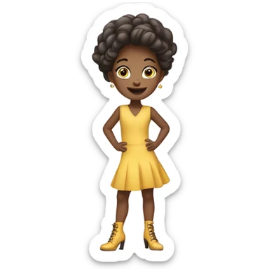 Kid wearing heels sticker