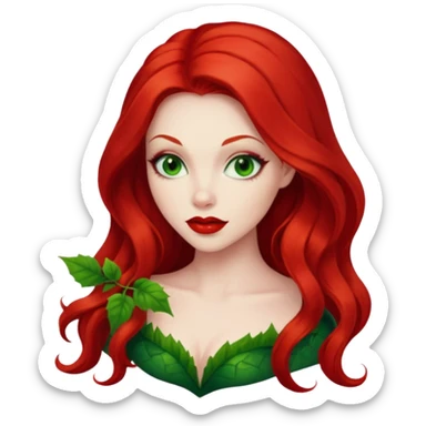 poison ivy face sticker