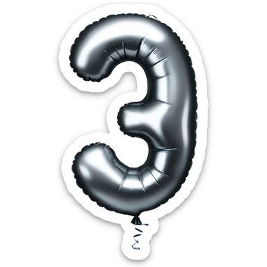 balloon-plateado-like-number-5  sticker