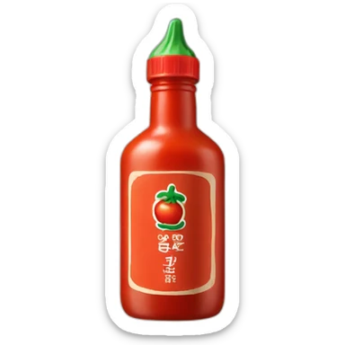 sriracha sauce sticker