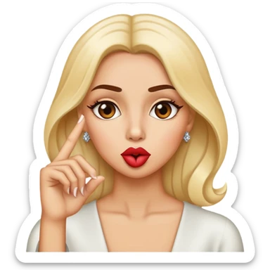 Diva diciendo silencio  sticker