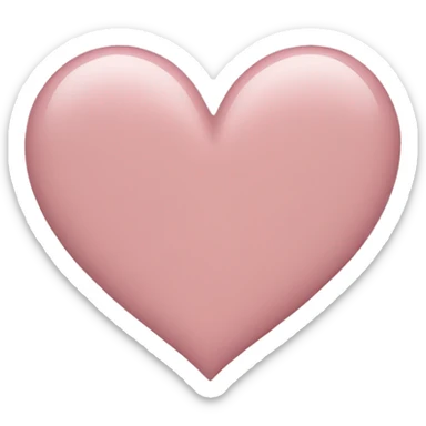 dusty pink heart emoji sticker