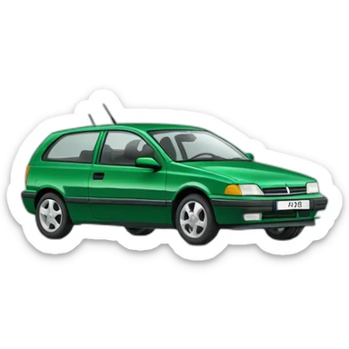 Green 1995 opel astra sticker