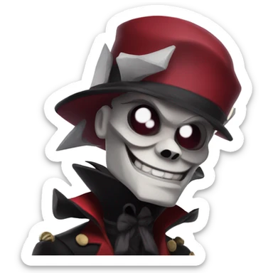 alastor from hazbin hotel sticker