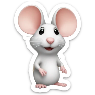 mouse in a house  sticker