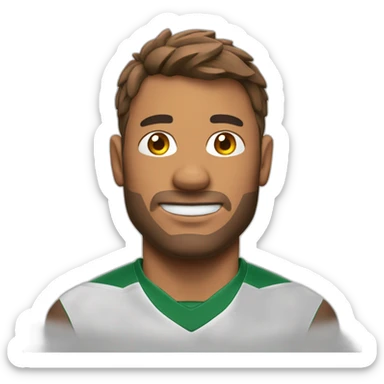 Rugbyman bronzé sticker