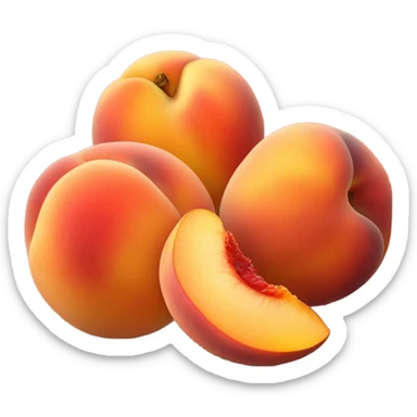 peaches sticker