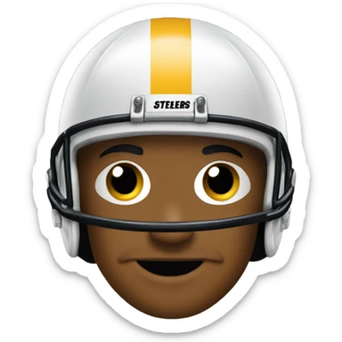 Steelers football sticker