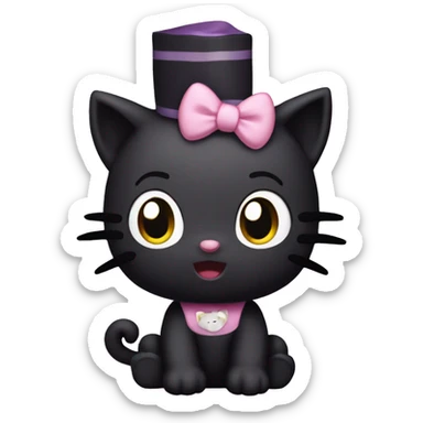 Hello kitty character kuromi sticker
