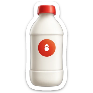 Yakult-probiotic-yogurt-drink-plastic-bottle-with-red-cap sticker