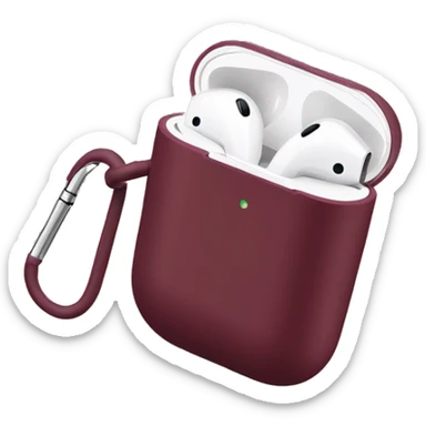 airpods burgundy sticker