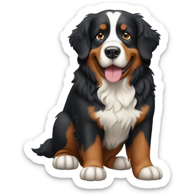Standing Bernese mountain dog  sticker