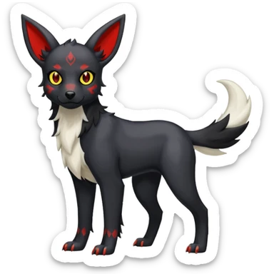  Absol-Houndour-Umbreon-fusion (full body) sticker