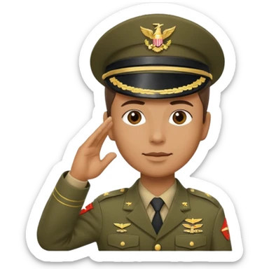 military salute sticker