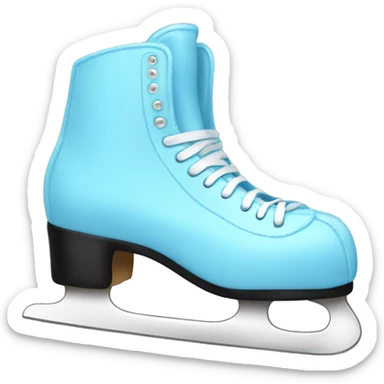 light blue ice skates  sticker