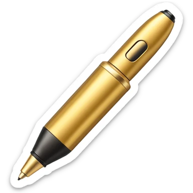 golden permanent marker emoji, with a gold tip sticker