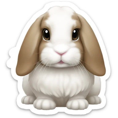 Lop bunny sticker
