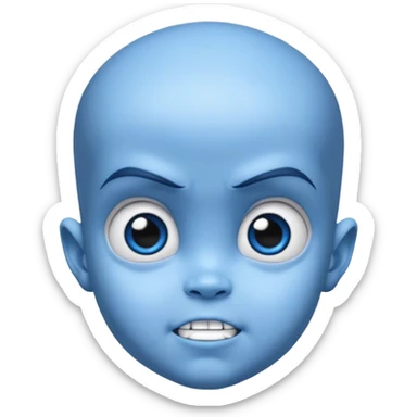 Baby megamind sticker