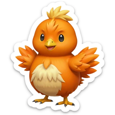 Torchic (full body) sticker