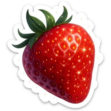 sparkling strawberry sticker