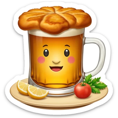 Schnitzel daneben bier sticker