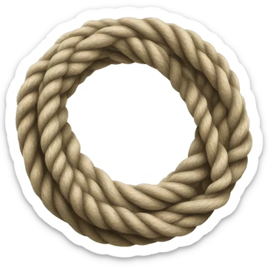 Rope tied in a circle sticker