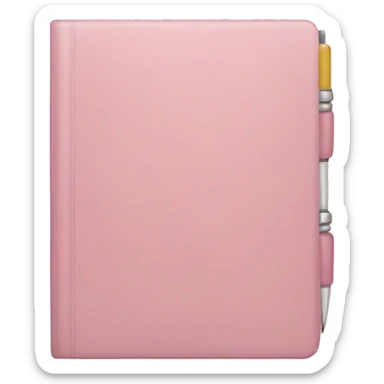 Light pink notebook sticker