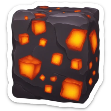 Lava cube sticker