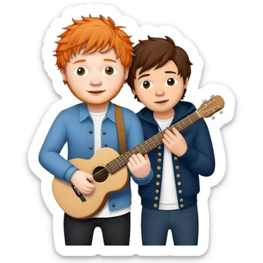 Ed Sheeran and harry styles  sticker
