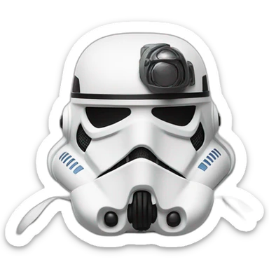 white cat imperial storm-trooper sticker