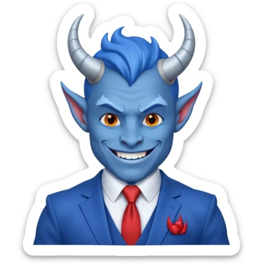 Kind Blue Devil sticker