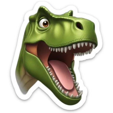 animatronic trex sticker