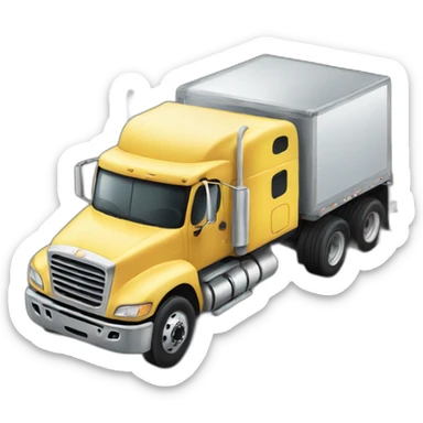 truck backing up with lights sticker