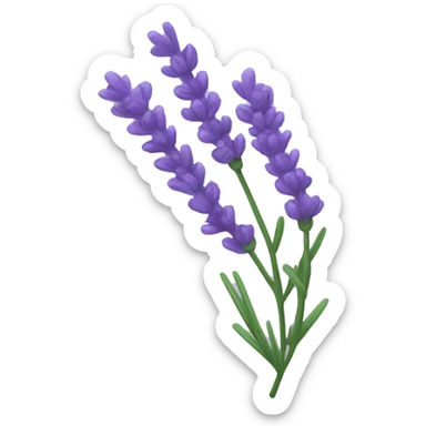 a sprig of lavender sticker